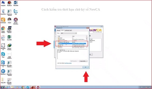 Hướng dẫn cách kiểm tra thời hạn chữ ký số NewCA