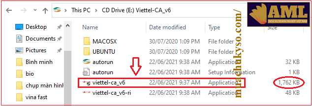 cài đặt chữ ký số viettel-ca v6.0 trên máy tính
