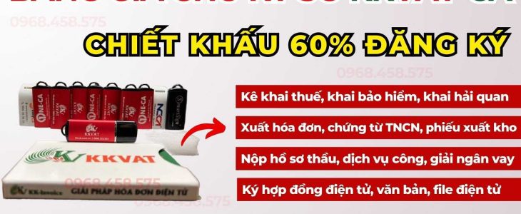 BẢNG GIÁ CHỮ KÝ SỐ KKVAT